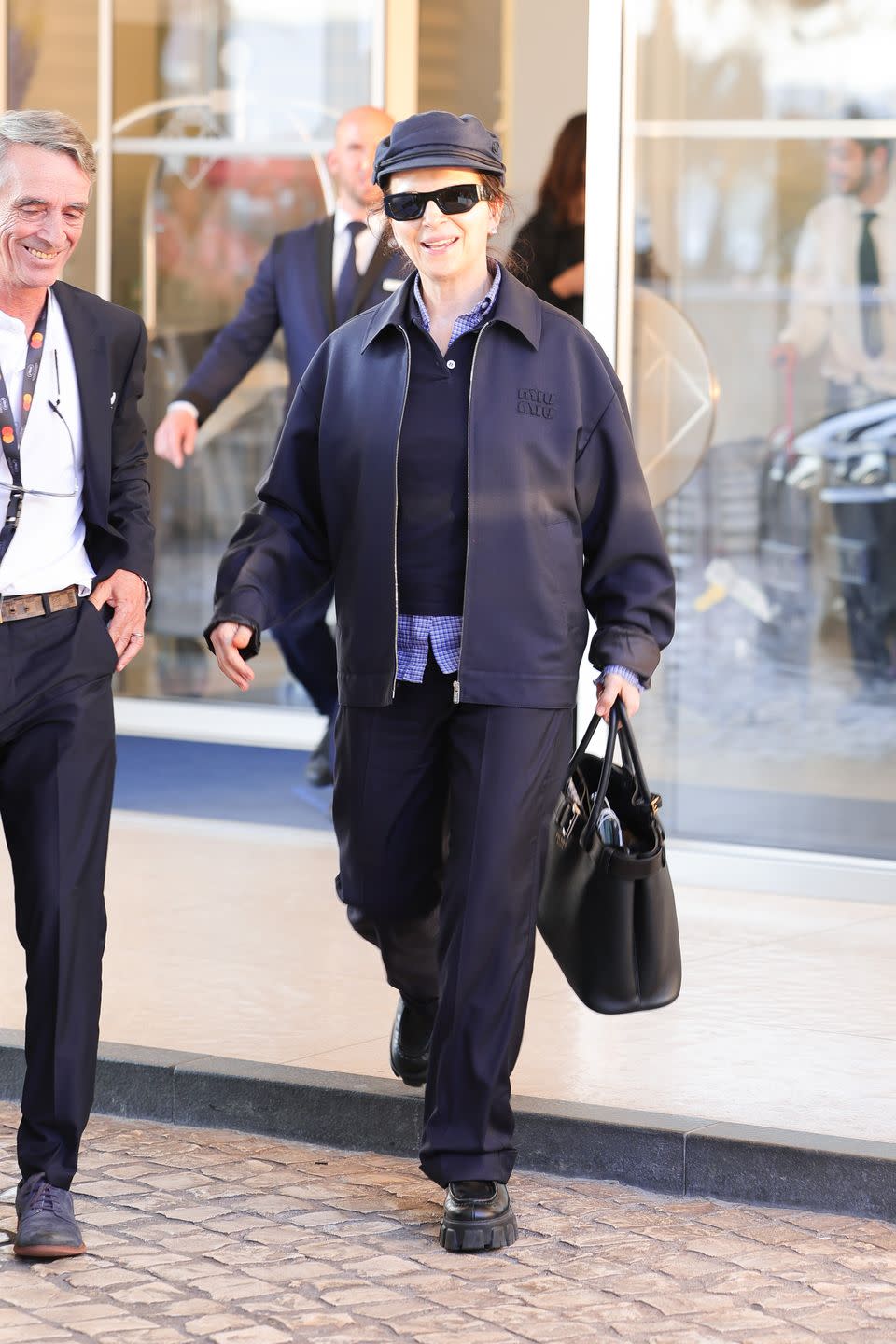 cannes, france may 13 juliette binoche is seen arriving at hotel martinez ahead of the 77th cannes film festival on may 13, 2024 in cannes, france photo by jacopo raulegc images