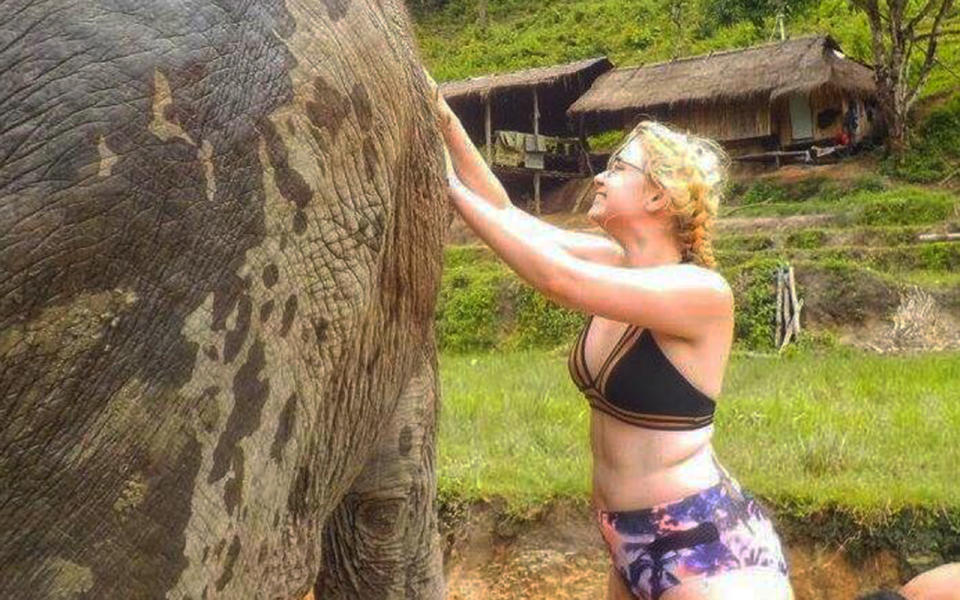 Desperate to see some elephants and more Thai wildlife, Rachel’s trip home to the UK took a detour to Koh Phangan. Image: Supplied