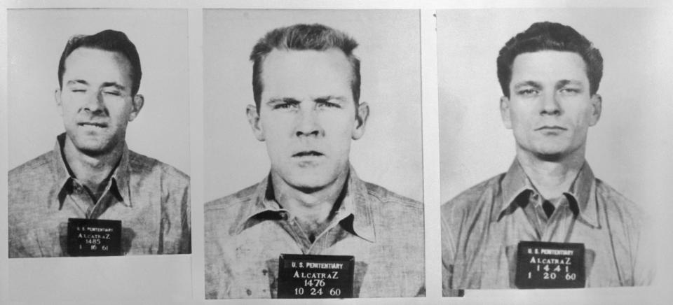 Clarence Anglin, John William Anglin and Frank&nbsp;Morris. (Photo: Bettmann via Getty Images)