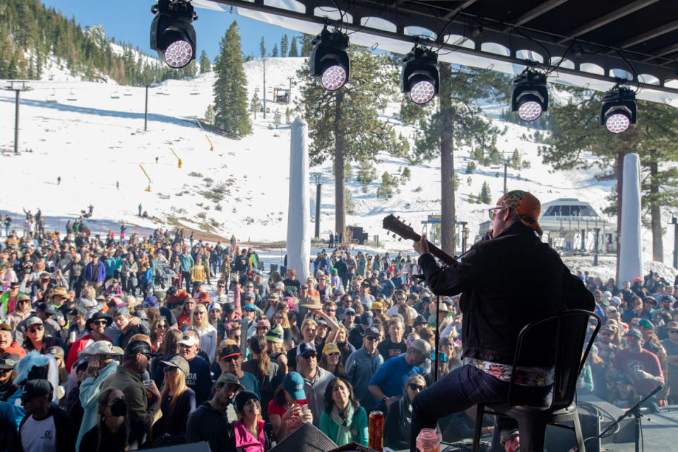 Spring tracks. Photo courtesy of Palisades Tahoe.