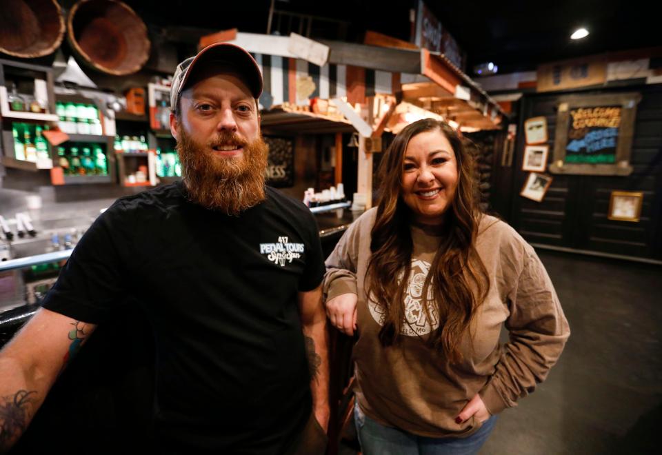 Shot Shack, located at 302 E. Walnut St., owners Zachery Campbell and Kaitlin Oxenreider on Monday, Feb. 27, 2023.