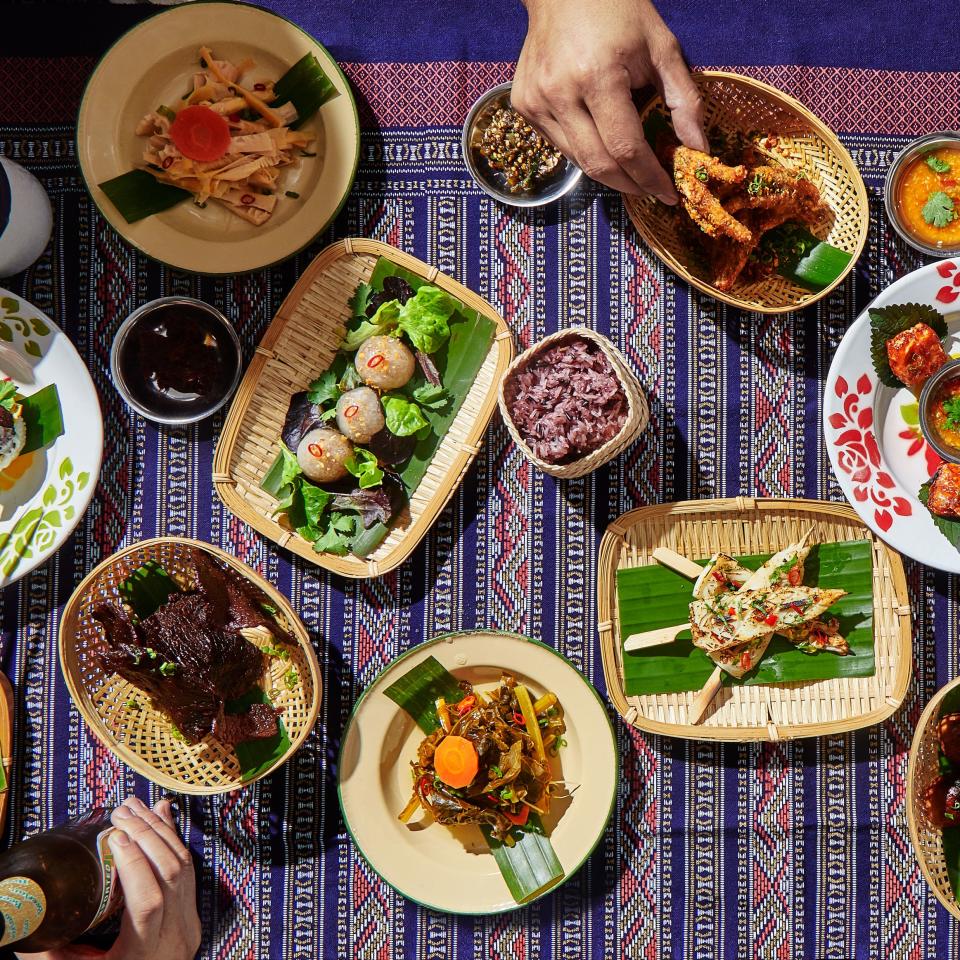 Small plates at Khao Noodle Shop are inspired by the food Sirisavath grew up eating.