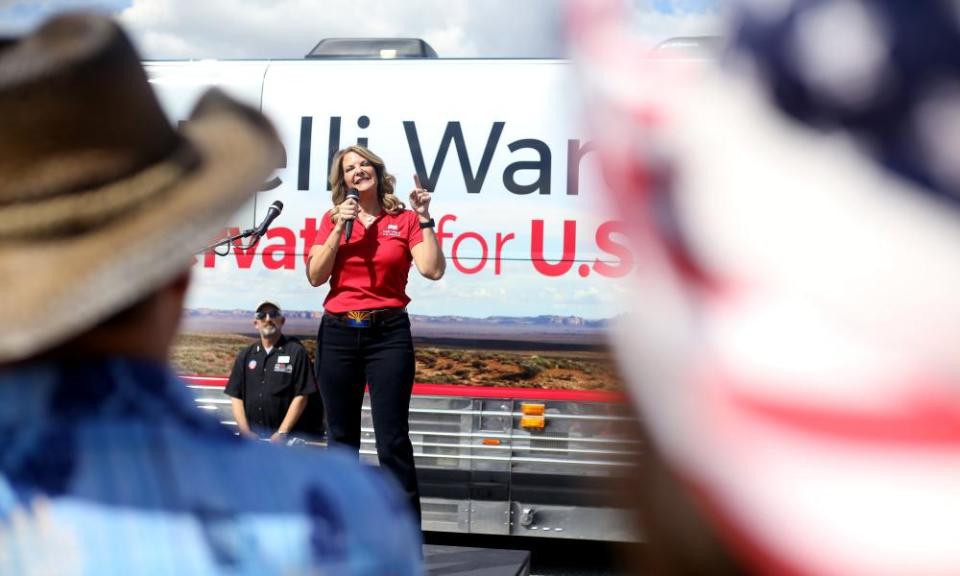 Candidate Kelli Ward on the campaign trail in Paulden, Arizona.