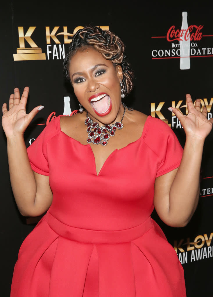 Artist Mandisa attends the 6th Annual KLOVE Fan Awards at The Grand Ole Opry on May 27, 2018 in Nashville, Tennessee. (Photo by Terry Wyatt/Getty Images for KLOVE)