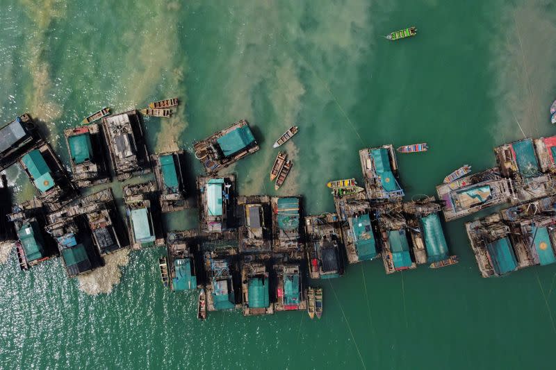 The Wider Image: Mining tin from the sea