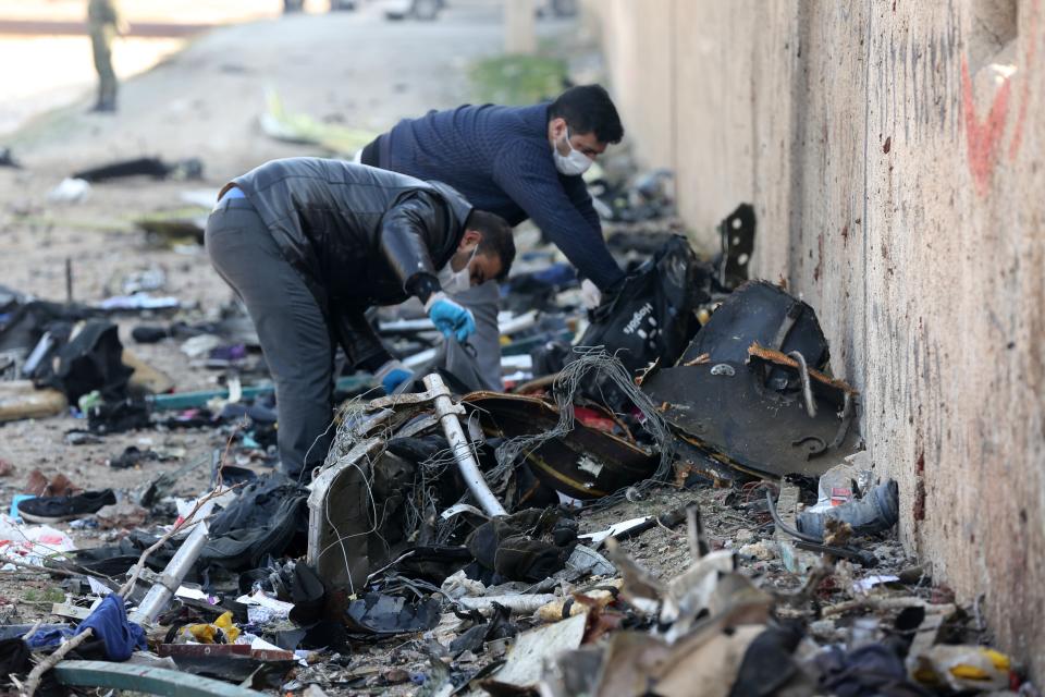 Search and rescue works are conducted at site after a Boeing 737 plane belonging to a Ukrainian airline crashed near Imam Khomeini Airport in Iran just after takeoff in Tehran, Iran on January 08, 2020. (Photo: Fatemeh Bahrami/Anadolu Agency via Getty Images)