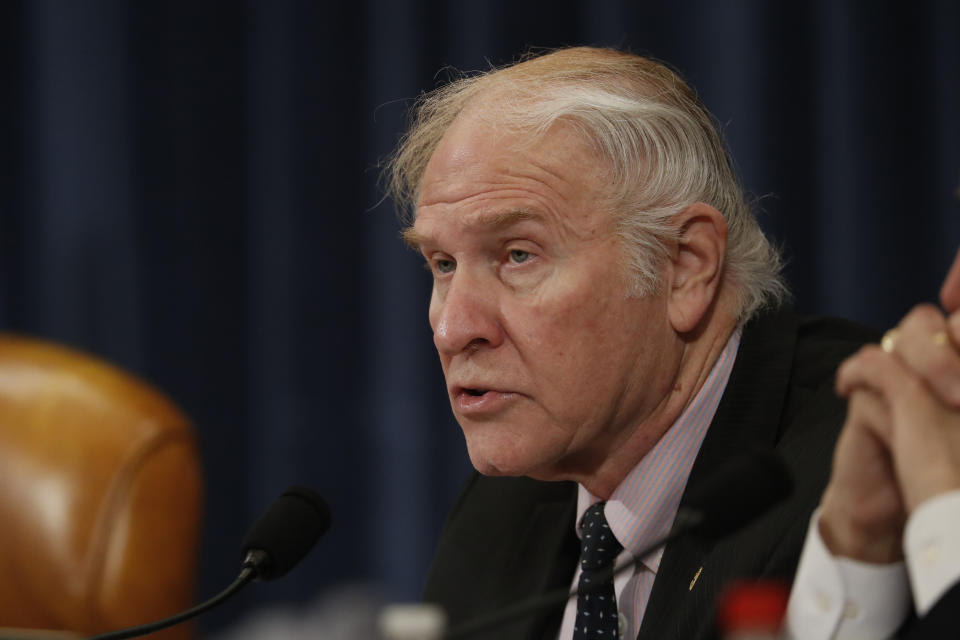 Rep. Steve Chabot, R-Ohio, speaks during a House Judiciary Committee markup of the articles of impeachment against President Donald Trump, Thursday, Dec. 12, 2019, on Capitol Hill in Washington. (AP Photo/Andrew Harnik)