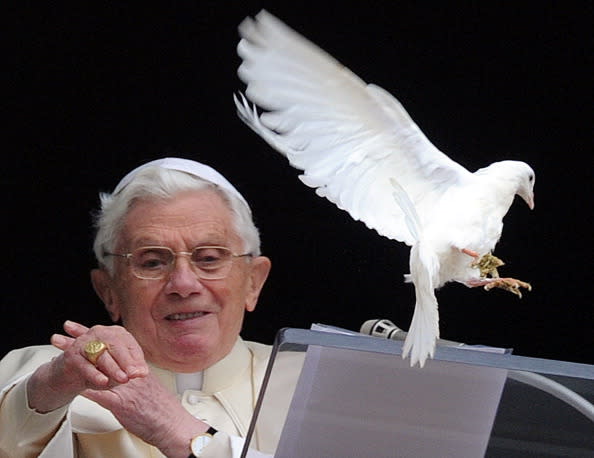 Pope releases doves to symbolize peace during Angelus