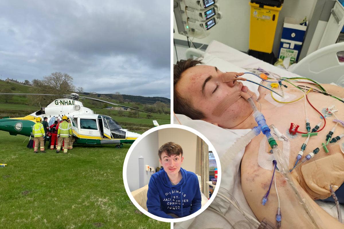 Jack Godwin, 18, and his friend Ben Davies, 17, were returning home from a day out in Barnard Castle when the car they were in crashed into a tree <i>(Image: GNAAS)</i>