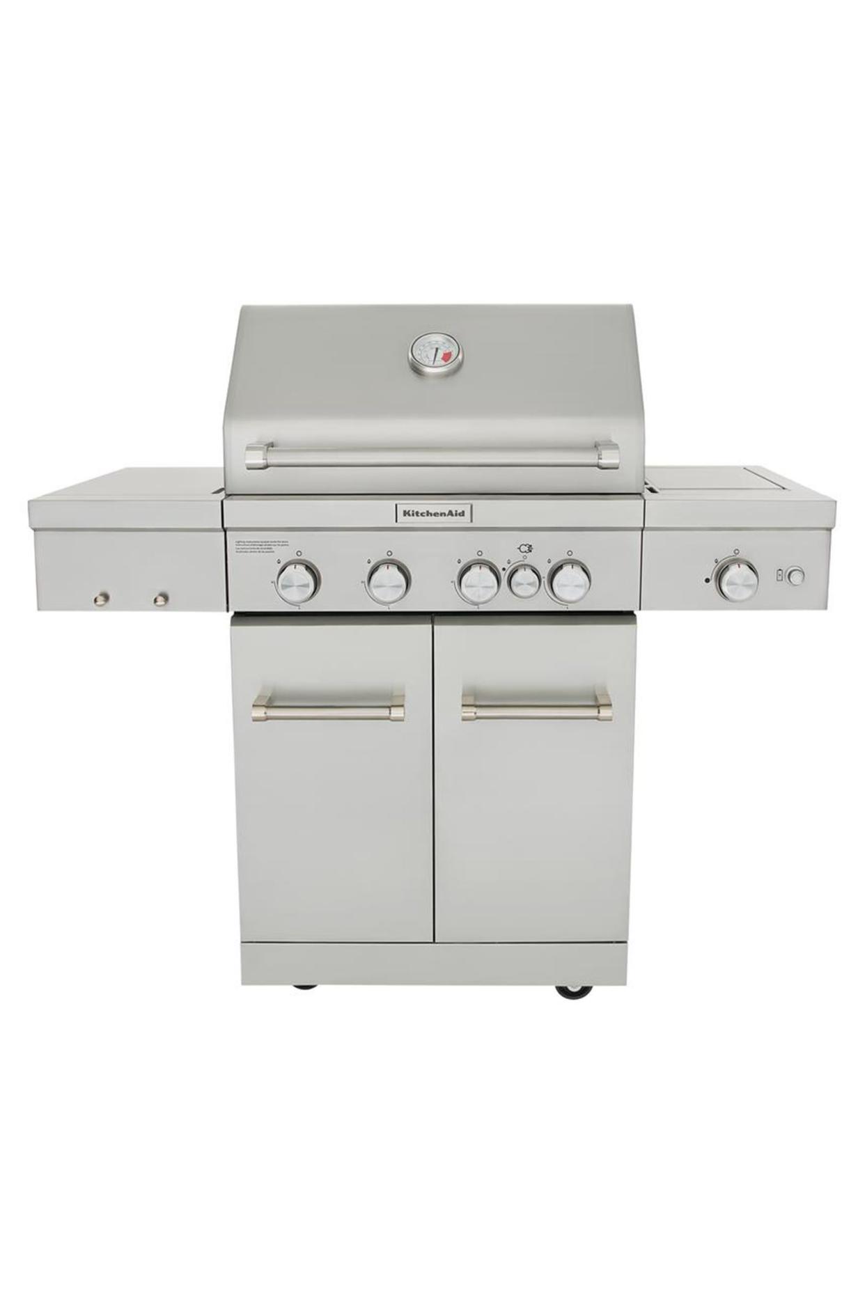 <p><a href="https://go.redirectingat.com?id=74968X1596630&url=https%3A%2F%2Fwww.homedepot.com%2Fp%2FKitchenAid-4-Burner-Propane-Gas-Grill-in-Stainless-Steel-with-Ceramic-Searing-Side-Burner-and-Rotisserie-Burner-720-0954%2F300025217&sref=https%3A%2F%2Fwww.redbookmag.com%2Flife%2Ffriends-family%2Fg44097489%2Fbest-gifts-for-father-in-la1%2F" rel="nofollow noopener" target="_blank" data-ylk="slk:Shop Now;elm:context_link;itc:0;sec:content-canvas" class="link rapid-noclick-resp">Shop Now</a></p><p>4-Burner Propane Gas Grill</p><p>$749.00</p><p>homedepot.com</p>