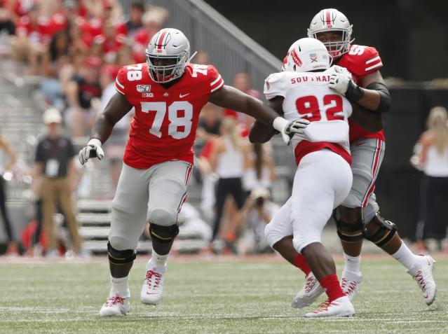 Ohio State offensive lineman named one of top ten returning by PFF