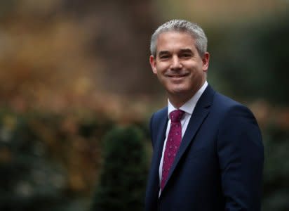 Britain's Secretary of State for Exiting the EU Stephen Barclay arrives in Downing Street, London, Britain, December 18, 2018. REUTERS/Hannah McKay