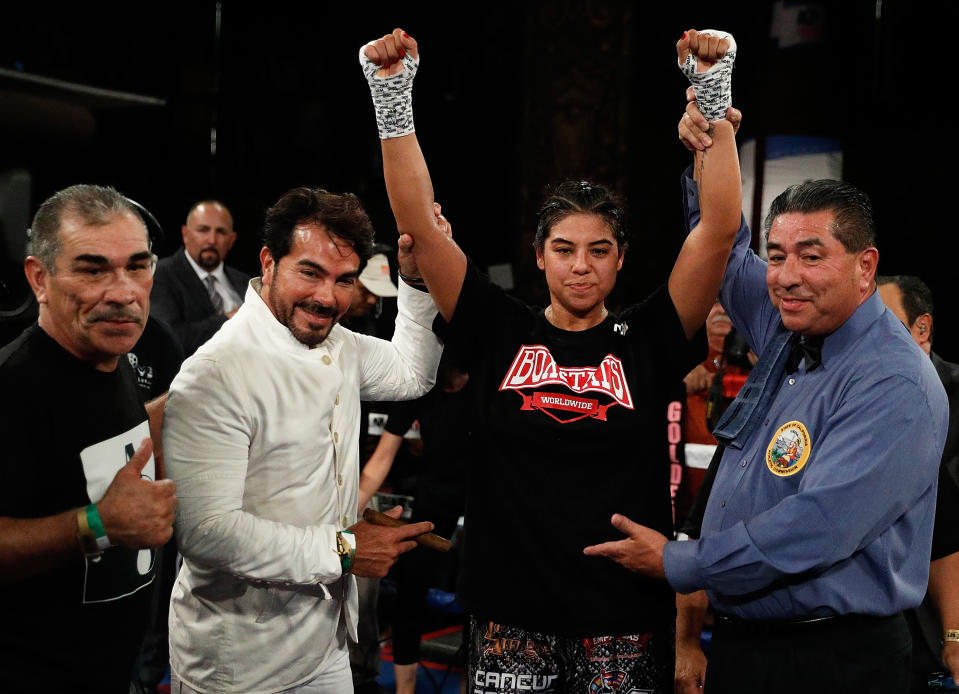 Maricela Cornejo overcame many problems in her life to become a top boxer. (Getty Images)