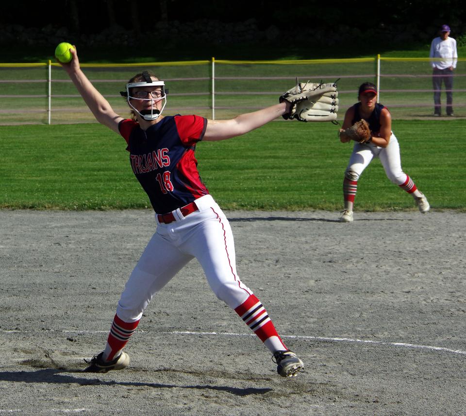 Starting pitcher Lily Welch for the B-R Trojans against Lexington on Monday, June 6, 2022.