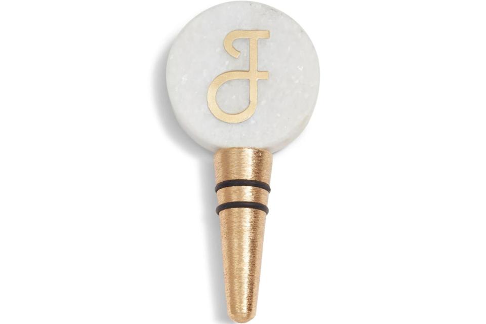 Monogram Marble Bottle Stopper