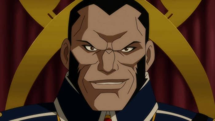 Vandal Savage smiling in "Justice League: Doom"