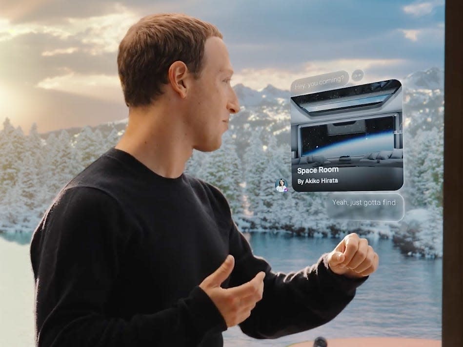 Mark Zuckerberg in the metaverse