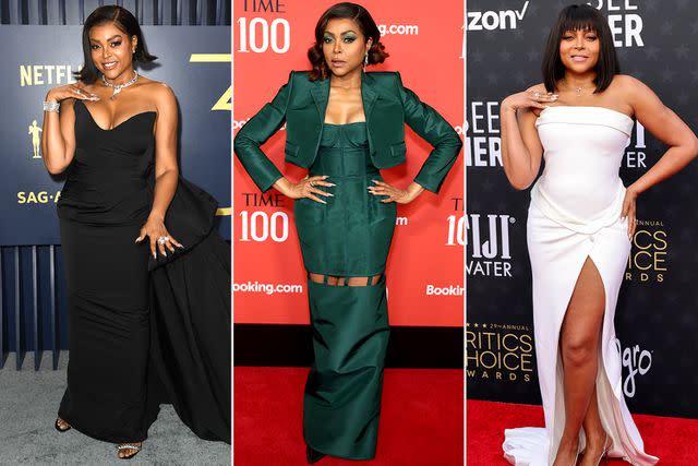 <p>VALERIE MACON/AFP via Getty; Disney/Getty Images; Christopher Polk/WWD via Getty</p> Taraji P. Henson