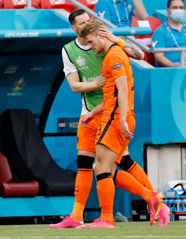 Holland crumbled after Matthijs de Ligt was sent off