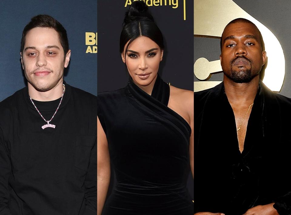 Pete Davidson, Kim Kardashian, Kanye West