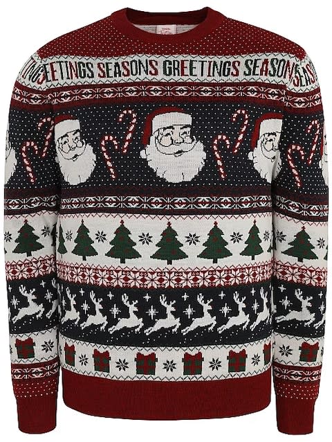 George Fairisle Santa Christmas Jumper - Credit: Asda