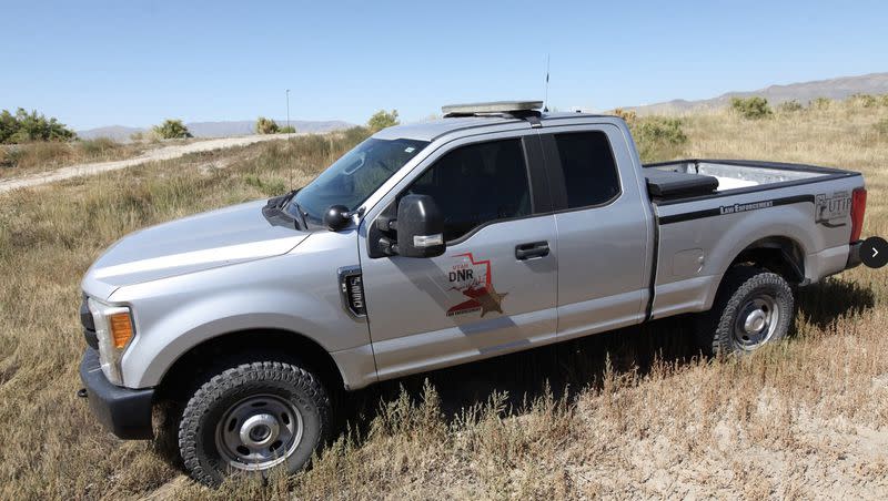 An undated photo of a Utah Division of Wildlife Resources law enforcement vehicle parked in Utah. Division officials said Tuesday they’ve found 173 illegally killed animals since Aug. 1.