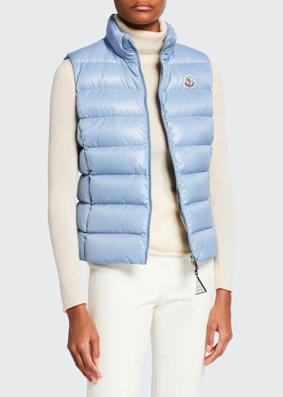 7) Ghany Shiny Quilted Puffer Vest