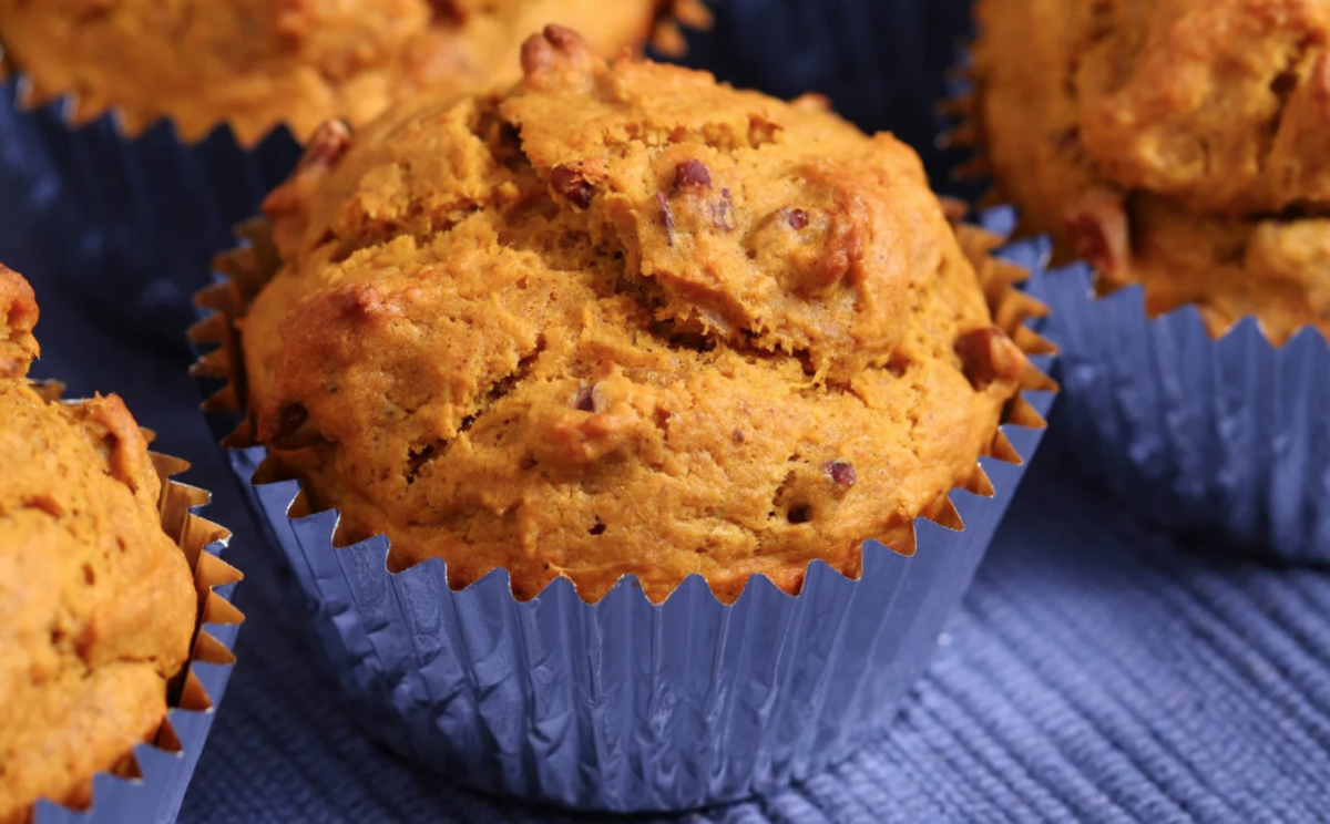 <p>Bridget Lappert</p><p>Three ingredients and about twenty minutes are all you need to make these super easy pumpkin chocolate chip muffins. </p><p><strong>Get the recipe: <em><a href="https://parade.com/227639/bridgetlappert/grandmas-pumpkin-muffins-with-half-the-ingredients/" rel="nofollow noopener" target="_blank" data-ylk="slk:Easiest Pumpkin Chocolate Chip Muffins;elm:context_link;itc:0;sec:content-canvas" class="link rapid-noclick-resp">Easiest Pumpkin Chocolate Chip Muffins</a></em></strong></p>