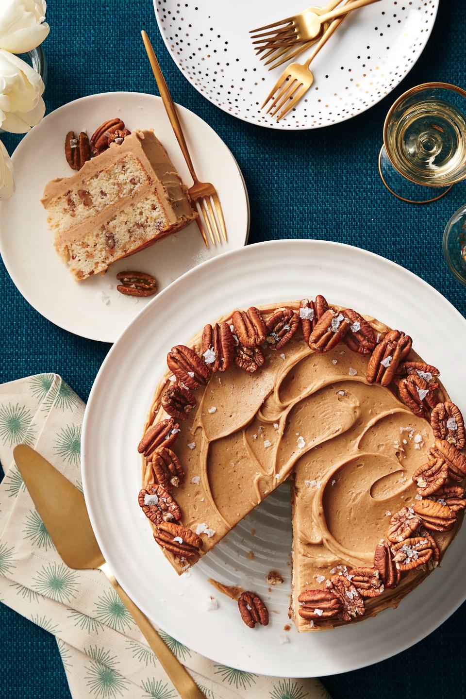 Butter Toffee-Pecan Layer Cake