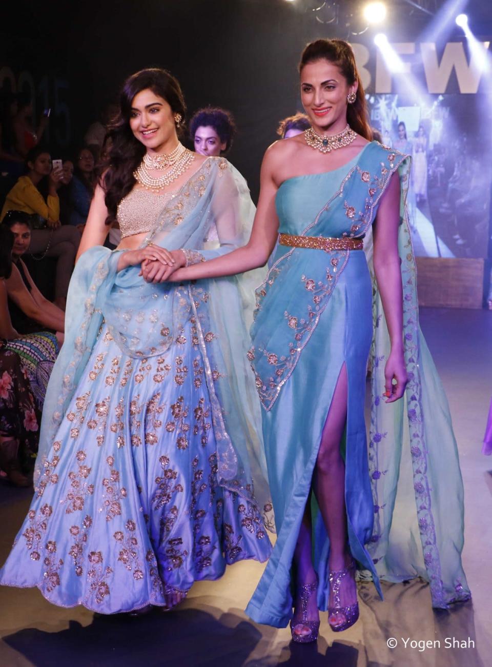 Adah Sharma walks the ramp for designer Shilpa Reddy at the Gionee India Beach Fashion Week 2015 in Goa.