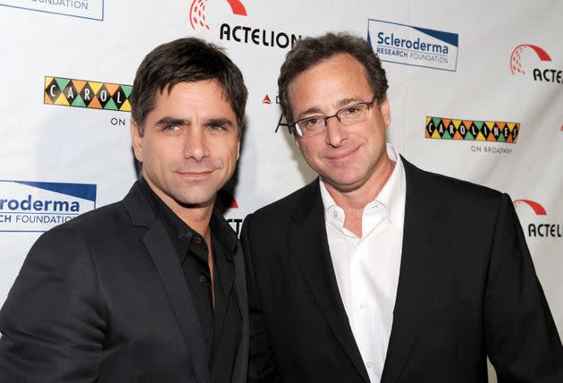 John Stamos and Bob Saget pictured together at a New York City event on Nov. 9, 2009. (Photo: Bryan Bedder via Getty Images)