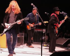 An all-star guitar tribute to the late Jimi Hendrix at the NYCB Theatre in Westbury, Long Island.