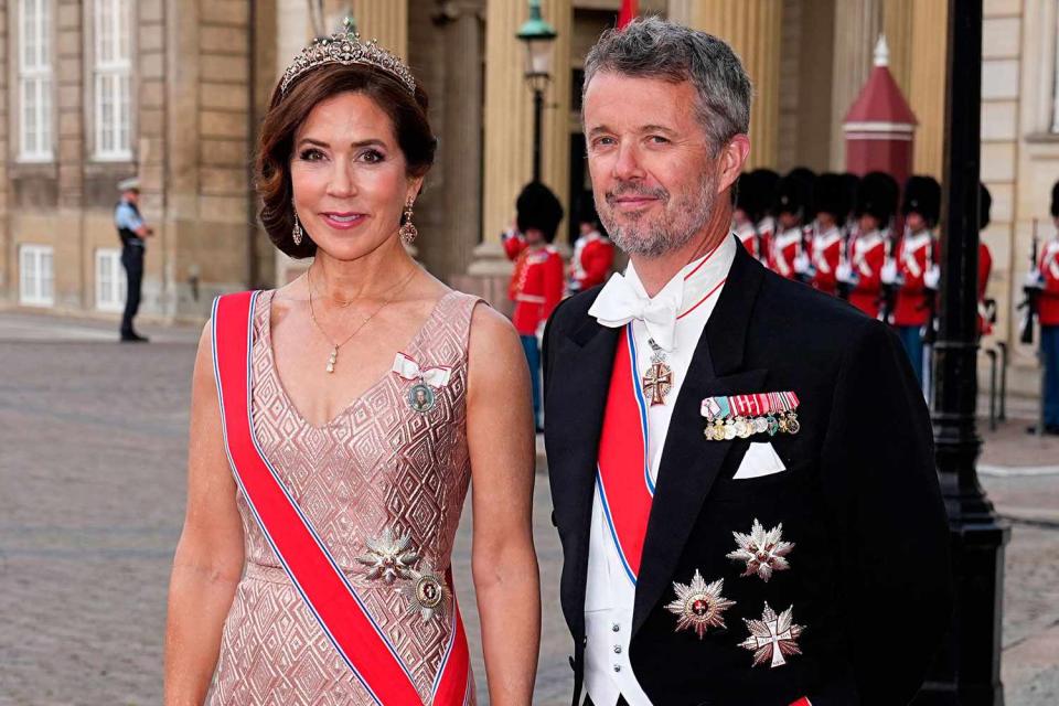 <p>MADS CLAUS RASMUSSEN/Ritzau Scanpix/AFP via Getty</p> Crown Princess Mary and Crown Prince Frederik