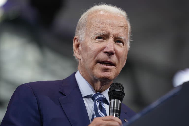 El presidente Joe Biden en un evento.  (Foto AP/Evan Vucci)