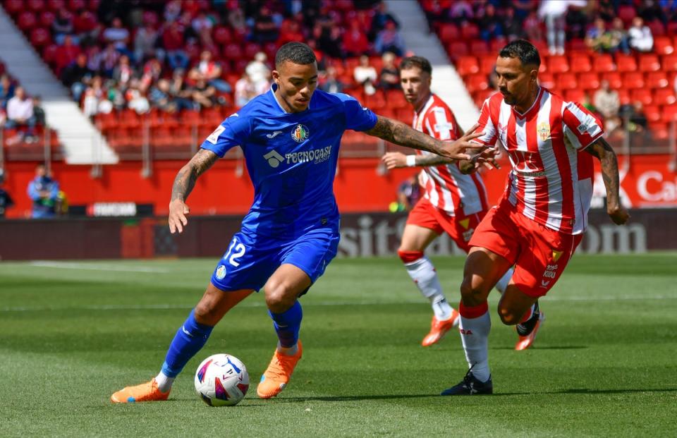 Mason Greenwood could spend another year on loan at Getafe instead of returning to Manchester United. (EPA)