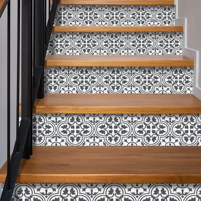 Tile-style riser paper to give your steps a step up