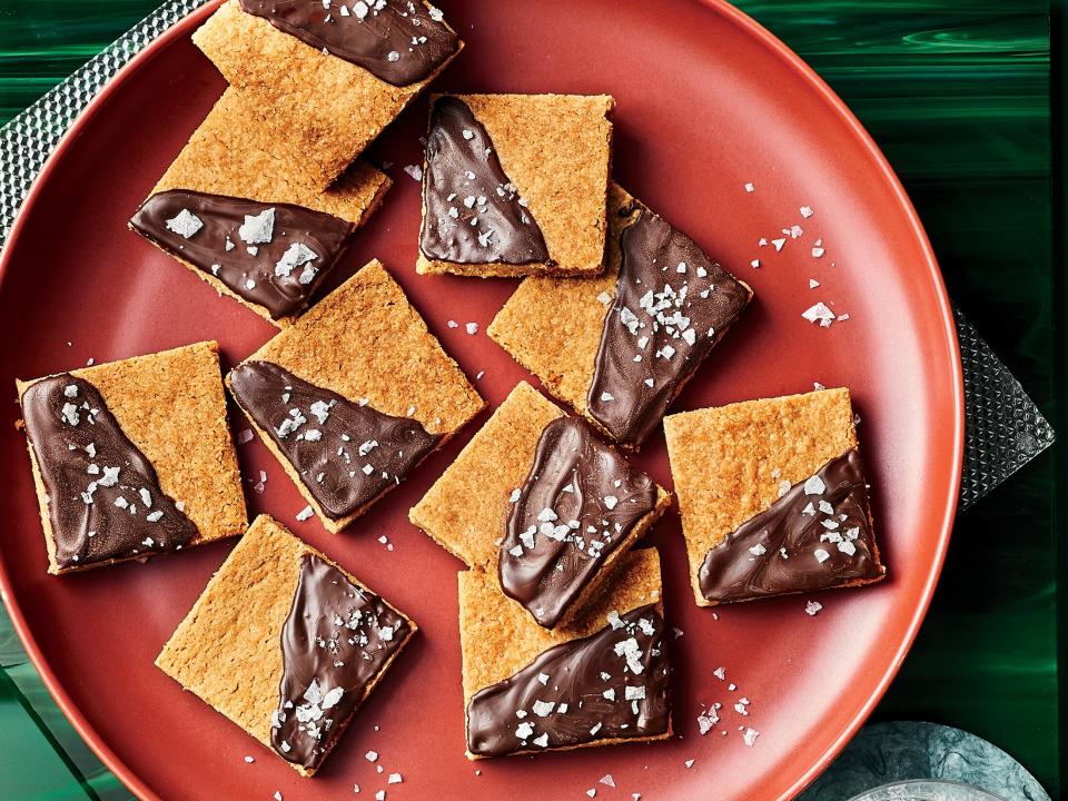 Salted Chocolate-Topped Shortbread