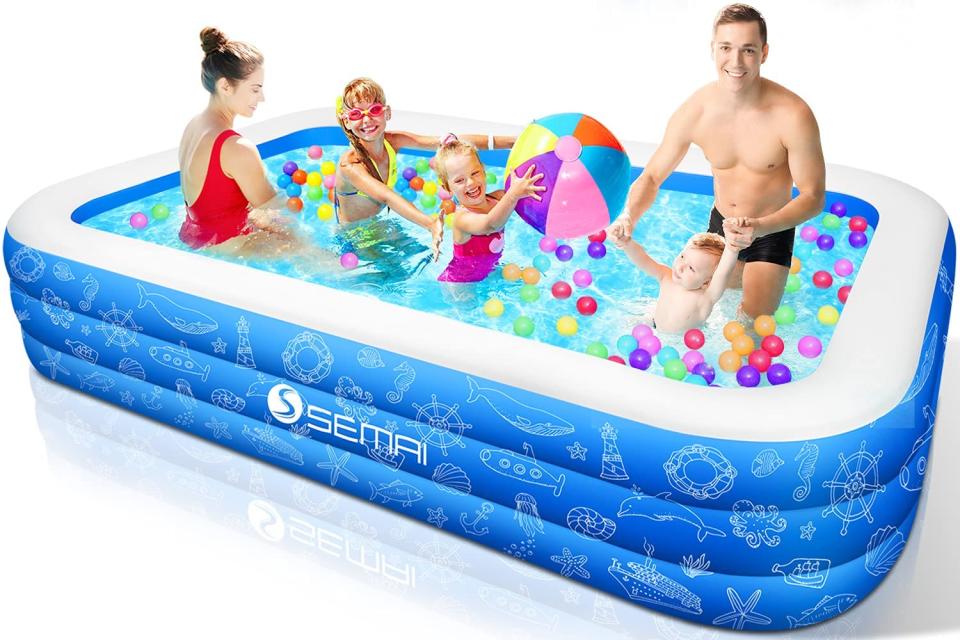 Inflatable Swimming Pool for Kids. Image via Amazon.