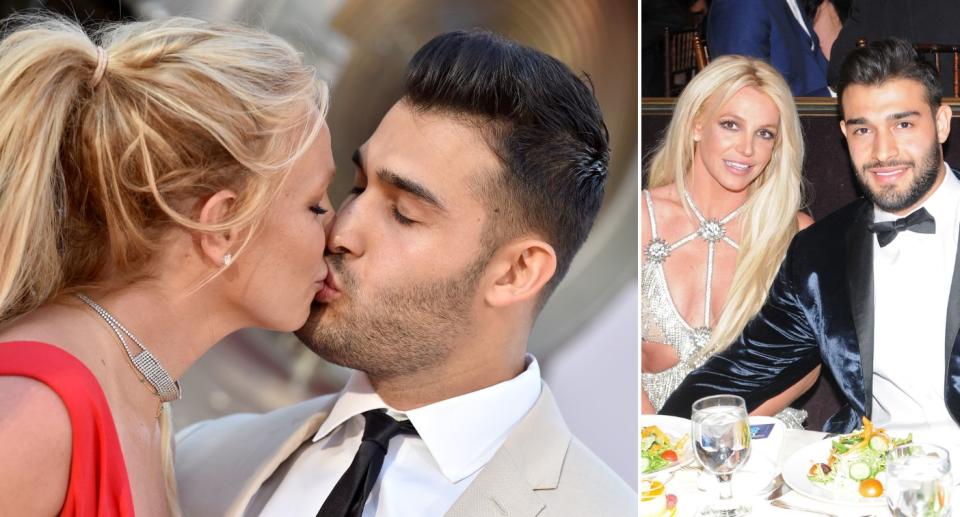 Britney Spears and Sam Asghari at the 2019 
