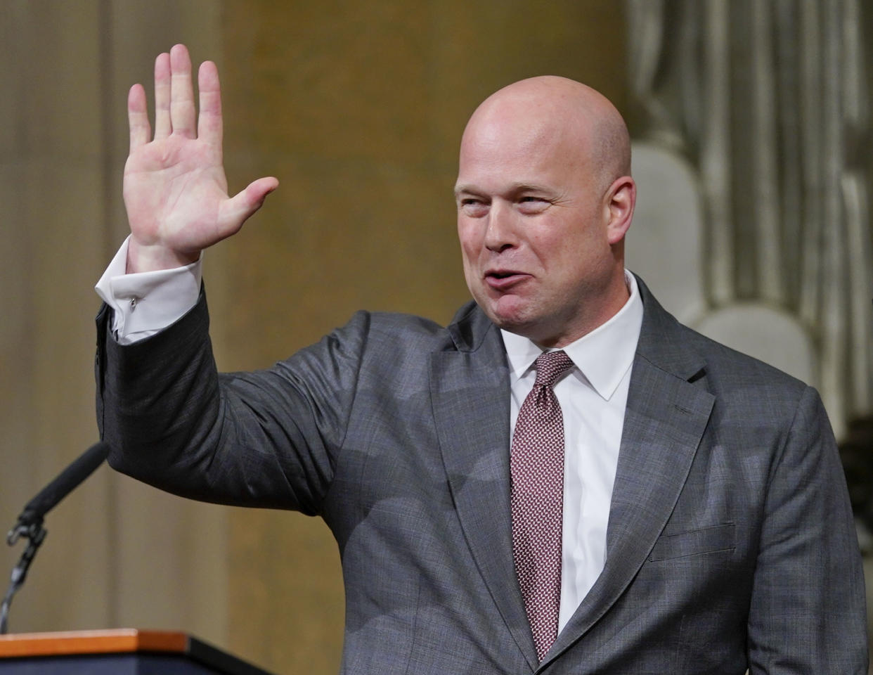 Trump's choice of Matthew Whitaker to run the Justice Department is under attack in the courts. (Photo: ASSOCIATED PRESS)