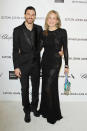 Sharon Stone (R) and Martin Mica arrive at the 21st Annual Elton John AIDS Foundation Academy Awards viewing party held at West Hollywood Park on February 24, 2013 in West Hollywood, California.