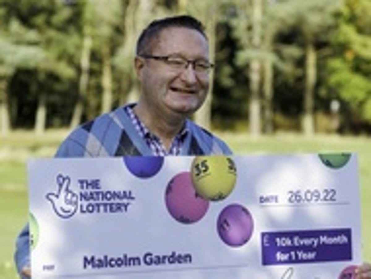 Malcolm Garden did not realise his good fortune at first (SWNS)