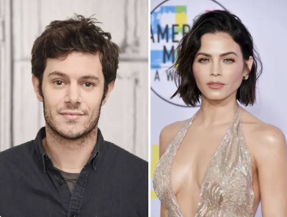 Side-by-side of Adam Brody and Jenna Dewan