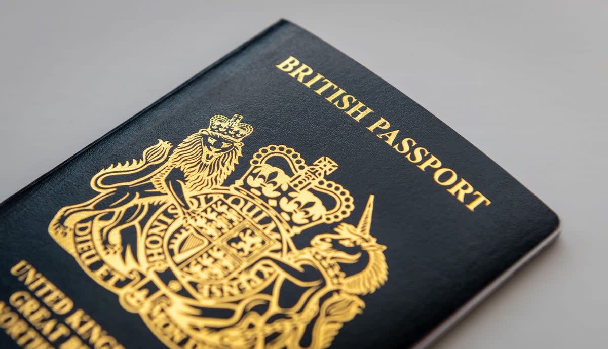 Stock image of a British passport