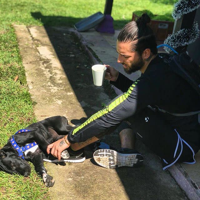 Maluma y su perrita Yoga/Maluma/Instagram