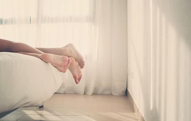 Stock picture of a couple appearing to have sex. (Getty Images)