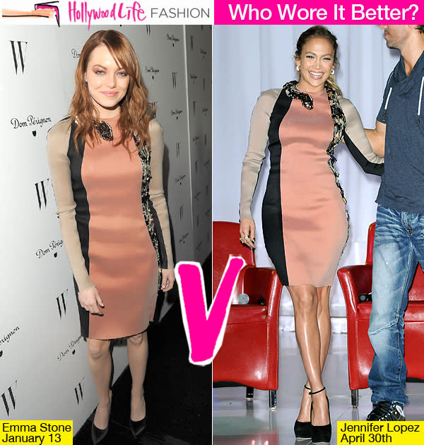 Jennifer Lopez V. Emma Stone: Who Wore Lanvin’s Snake Dress Best?