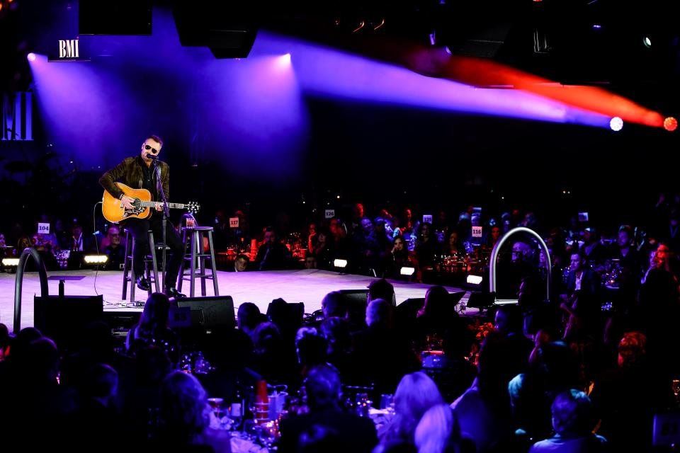 Eric Church performs during the BMI’s 70th Annual Country Awards at the BMI Music Row Headquarters in Nashville, Tenn., Tuesday, Nov. 8, 2022.