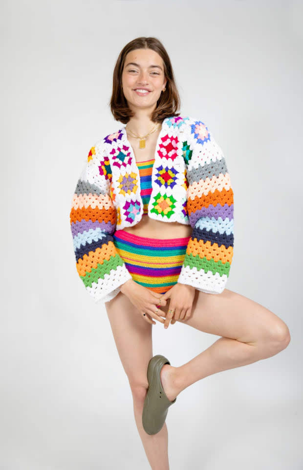 <em>Bhava Crafts Crochet Cardigan, $81, </em><a href="https://rstyle.me/+ALj1ln7QKeTov_vn6M4yLQ" rel="nofollow noopener" target="_blank" data-ylk="slk:available here;elm:context_link;itc:0;sec:content-canvas" class="link ">available here</a><em> (sizes XXS-XL). </em>