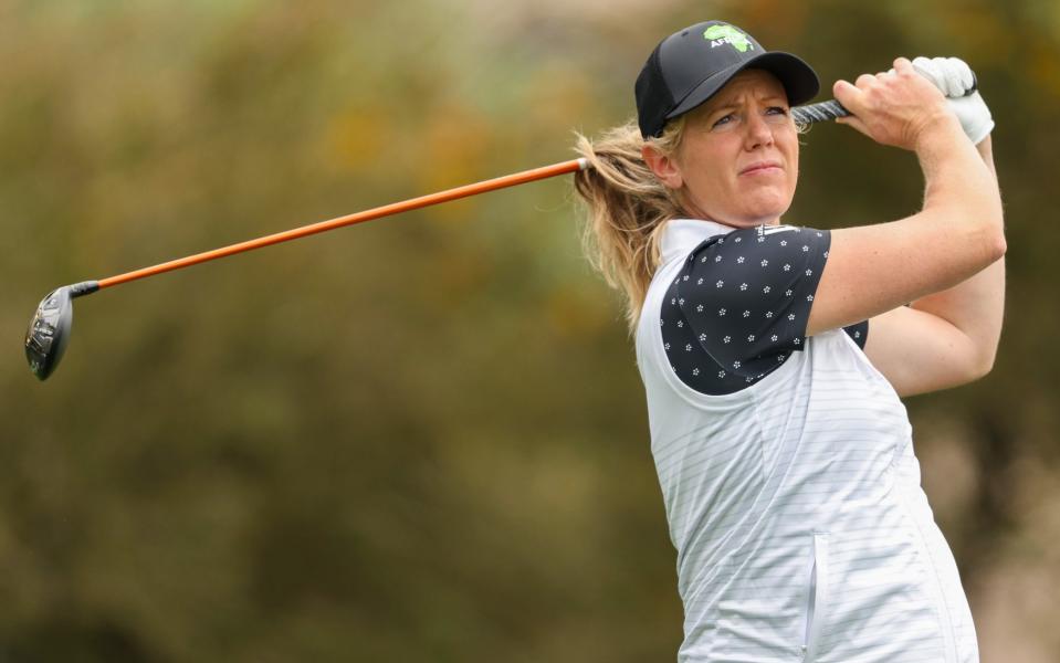 Amy Olson, who has spoken out against transgender golfer Hailey Davidson's participation on the LPGA Tour